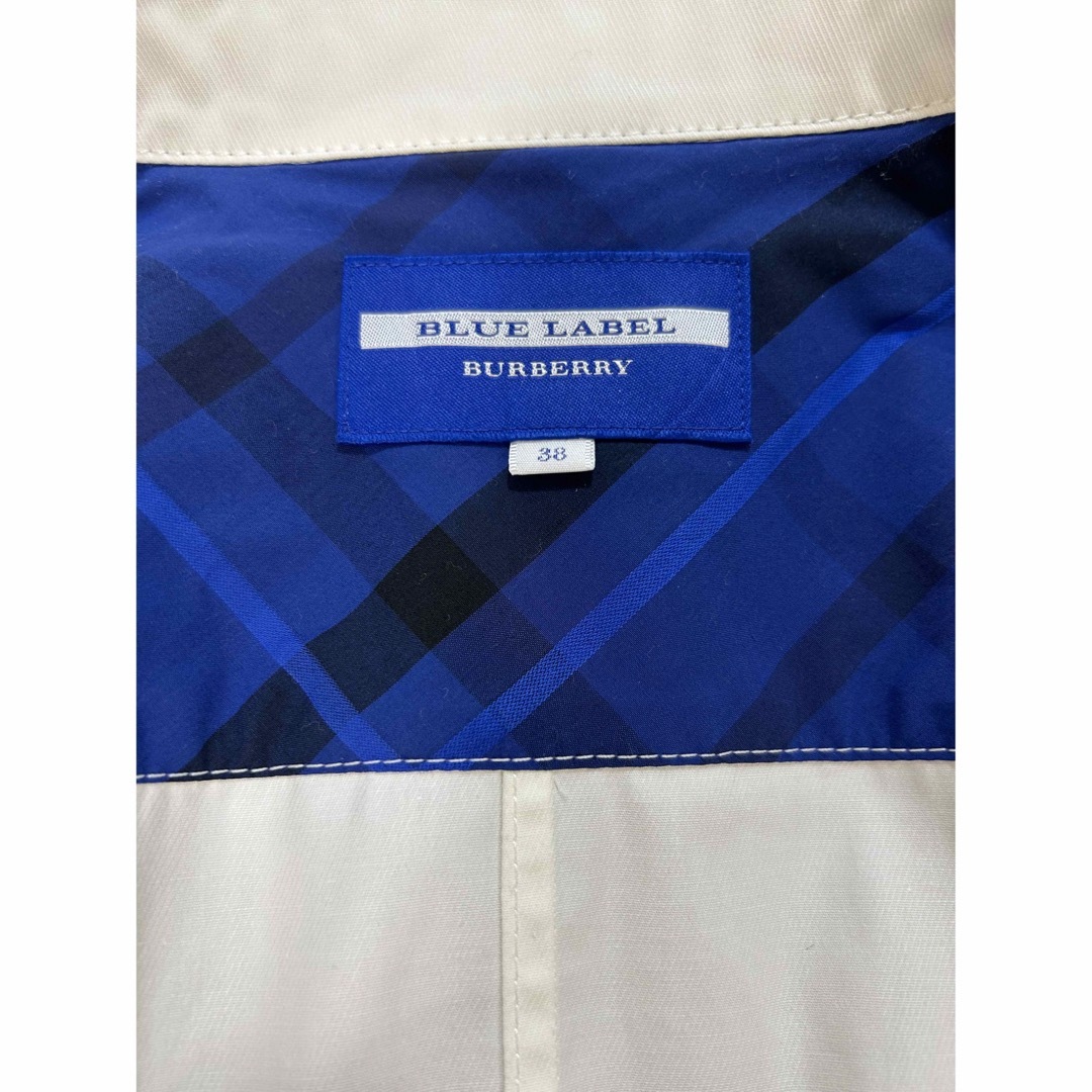 BURBERRY BLUE LABEL(バーバリーブルーレーベル)のBurberry Blue label ライダースジャケット　白 レディースのジャケット/アウター(ライダースジャケット)の商品写真