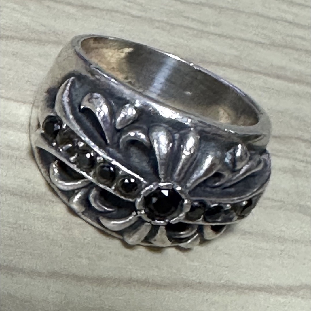 シルバーリング ブラックキュービックジルコニア メンズのアクセサリー(リング(指輪))の商品写真