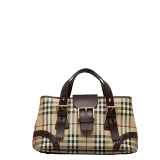 バーバリー(BURBERRY)のバーバリー ノバチェック シャドーホース ハンドバッグ PVC レディース BURBERRY 【1-0118906】(ハンドバッグ)