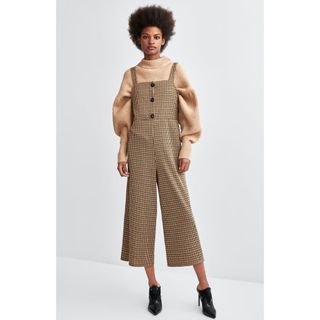 ザラ(ZARA)のZARA ◆ 千鳥格子柄 オールインワン ◆(サロペット/オーバーオール)