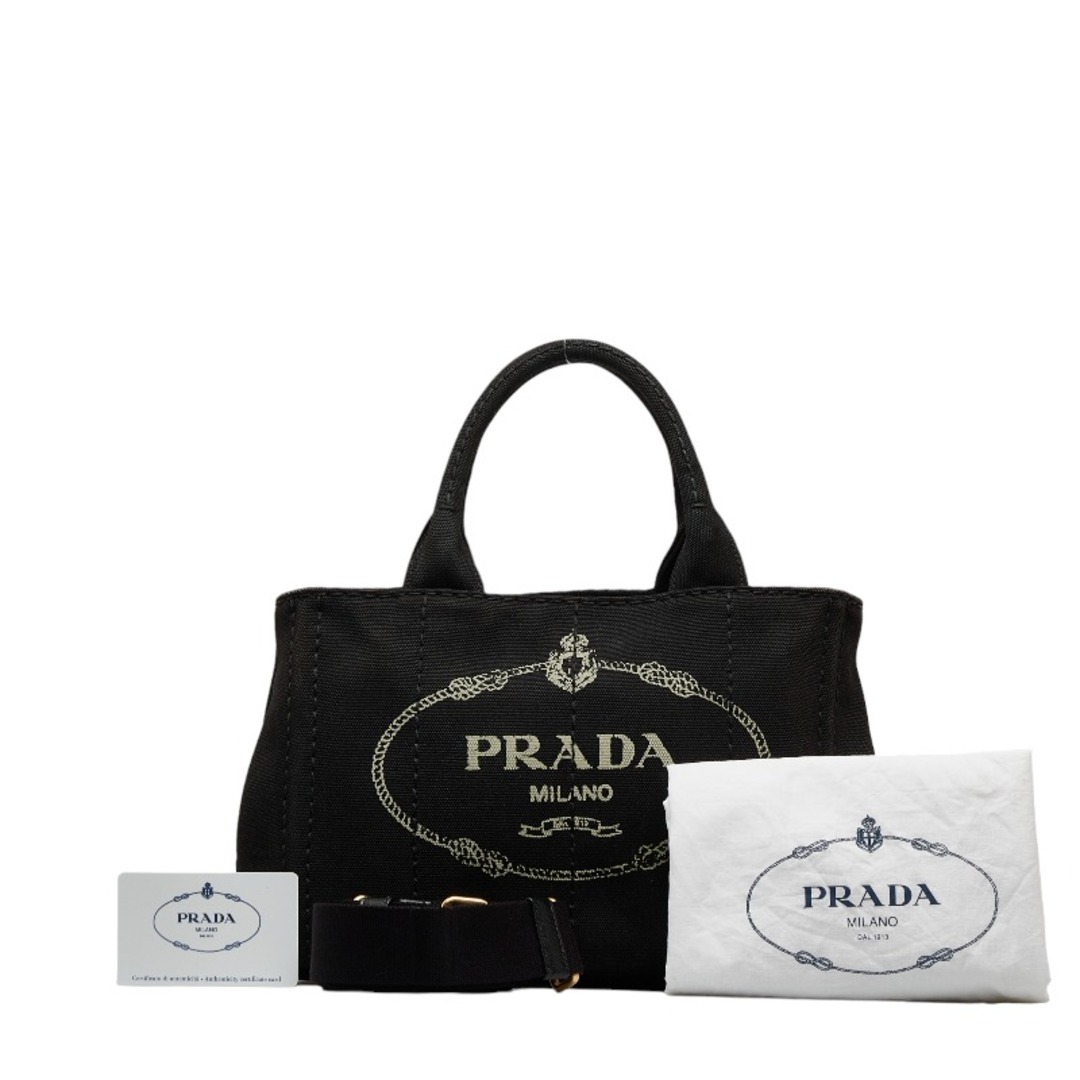 プラダ カナパ ミニ ゴールド金具 ハンドバッグ ショルダーバッグ 2WAY B2439G キャンバス レディース PRADA 【1-0120544】