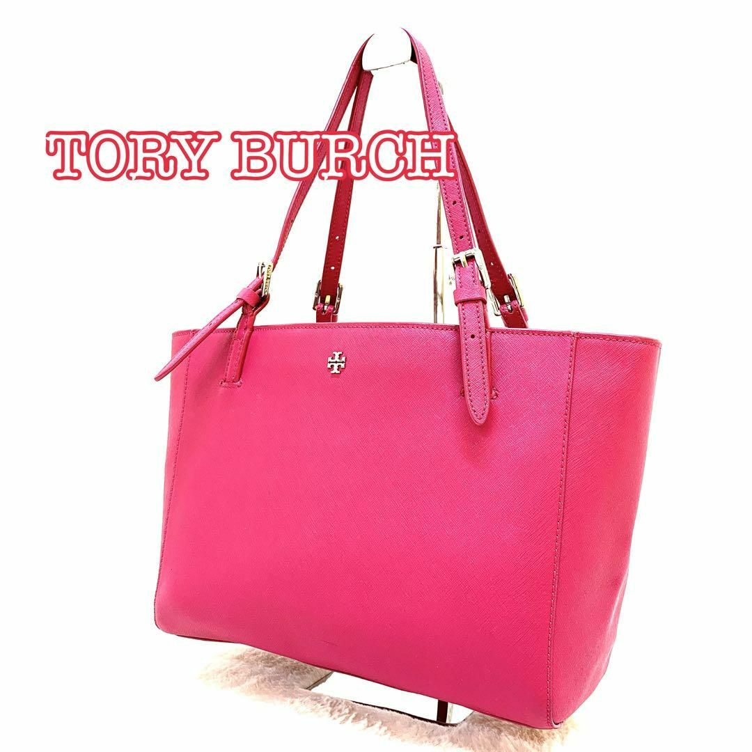 【美品】TORY BURCH トリーバーチ トートバッグ A4収納可能 i4バッグ