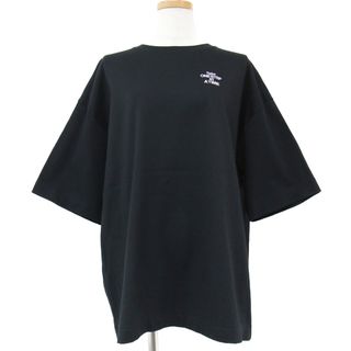 アダムエロペ(AER ADAM ET ROPE)のAdam et Rope アダムエロペ Tシャツ サイズ:FREE トップス カットソー 半袖 クルーネック ビッグ ロゴ プリント 刺繍 コットン 綿 日本製 ブランド カジュアル ワンポイント オーバーサイズ【レディース】【中古】(Tシャツ(半袖/袖なし))