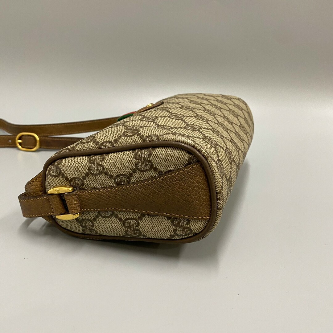 Gucci - 美品 GUCCI グッチ オールドグッチ シェリーライン GG ロゴ 柄