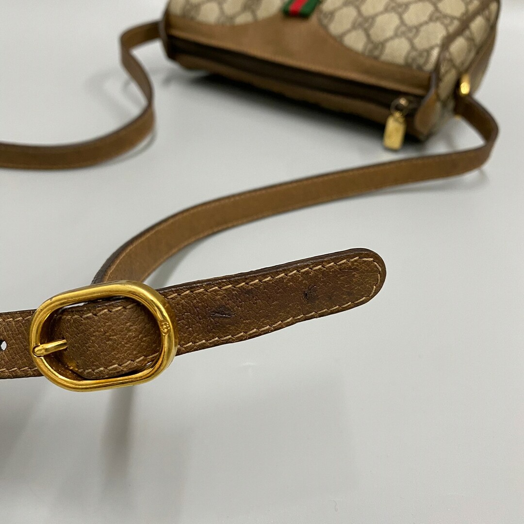 Gucci - 美品 GUCCI グッチ オールドグッチ シェリーライン GG ロゴ 柄