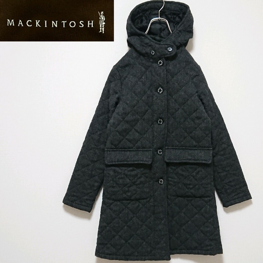 英国製 Mackintosh Scotland ツイードキルティングジャケットS