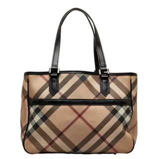 バーバリー(BURBERRY)のバーバリー ノバチェック ハンドバッグ トートバッグ PVC レディース BURBERRY 【1-0121632】(トートバッグ)