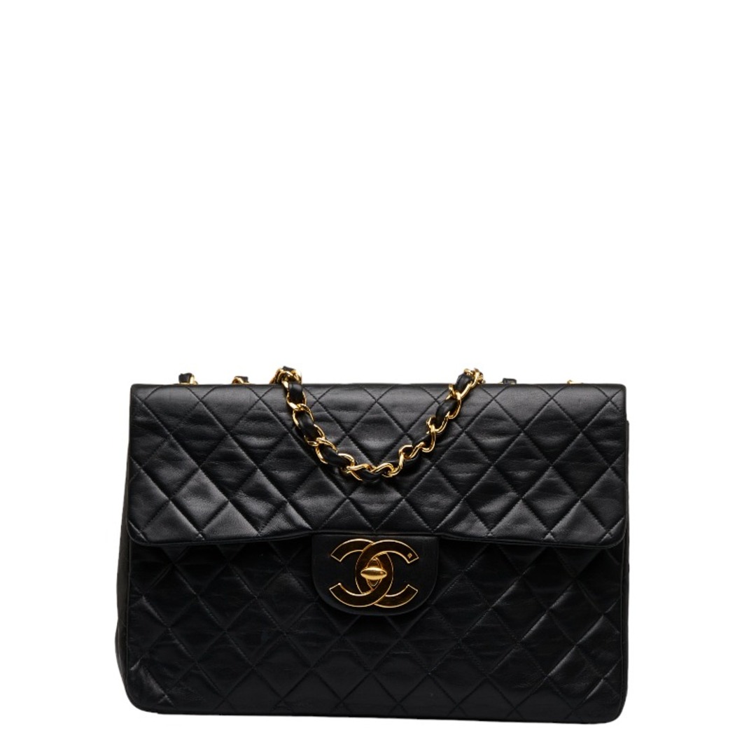 シャネル デカマトラッセ ココマーク チェーン ショルダーバッグ レザー レディース CHANEL 【214-22030】