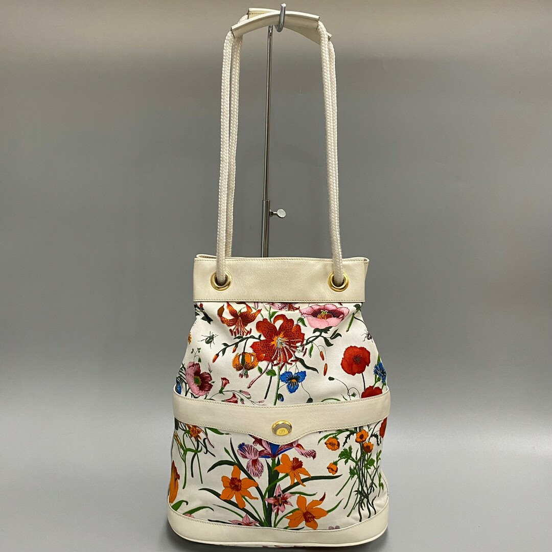 別注 極 美品 GUCCI オールドグッチ グッチ ヴィンテージ フローラ 花