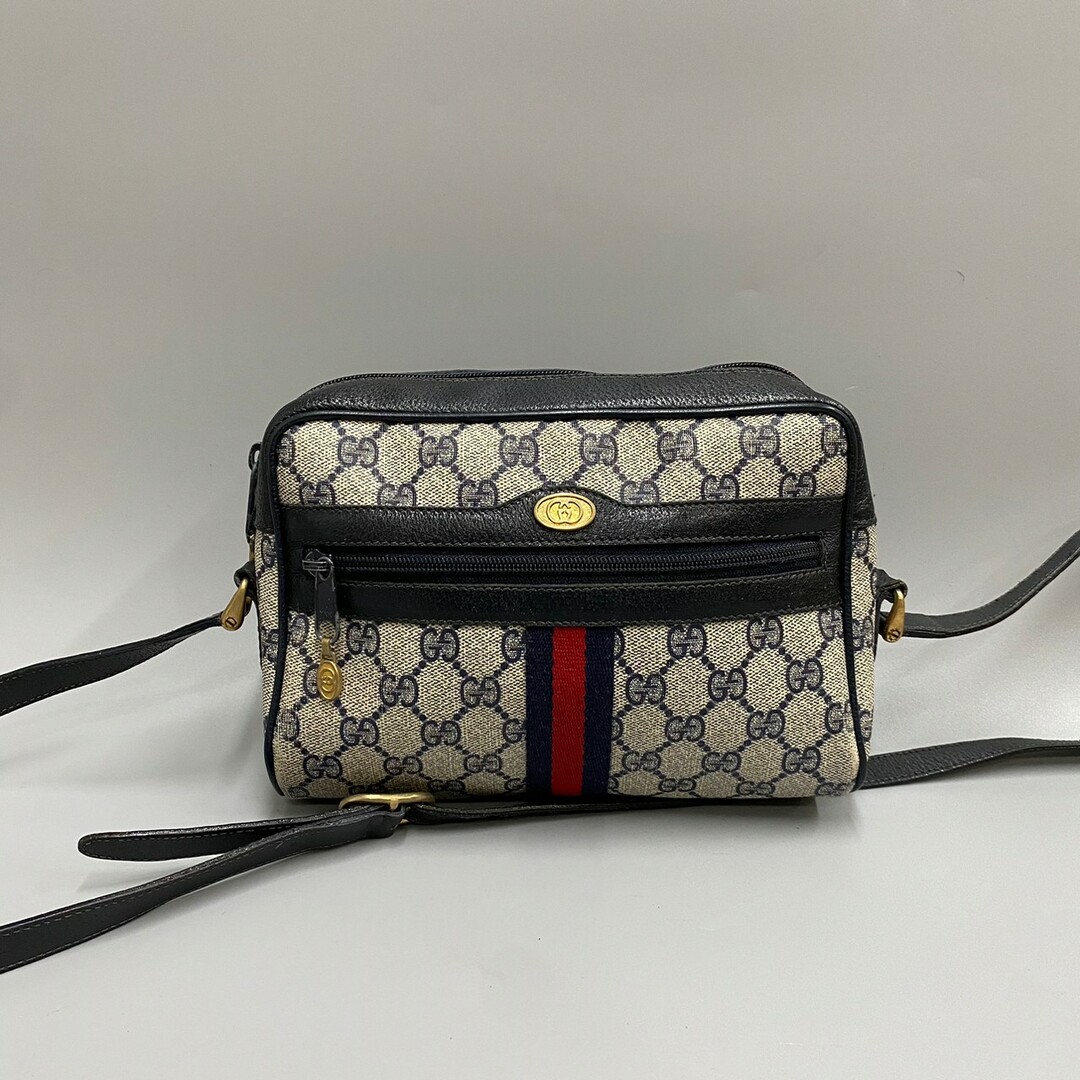 美品 GUCCI オールドグッチ グッチ ヴィンテージ シェリーライン GG