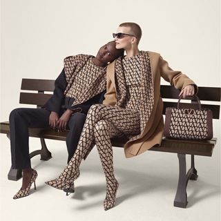 ヴァレンティノ(VALENTINO)の2点お纏めご専用VALENTINOロングワンピース&エルマンノシェルビーノニット(ロングワンピース/マキシワンピース)