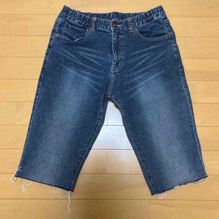 セシール(cecile)のハーフ丈ジーンズ　インディゴブルー　160B(パンツ/スパッツ)