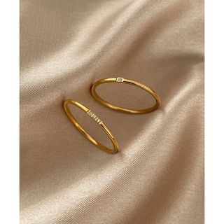 アパルトモンドゥーズィエムクラス(L'Appartement DEUXIEME CLASSE)の【Design gold ring】#832 18k set(リング(指輪))