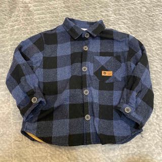 ザラキッズ(ZARA KIDS)の美品　ZARAキッズ　裏起毛　シャツジャケット(ジャケット/上着)