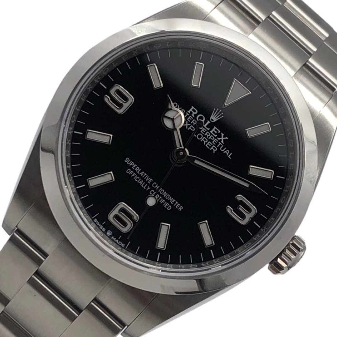 ロレックス ROLEX エクスプローラー1 124270 ブラック  ステンレススチール 自動巻き メンズ 腕時計