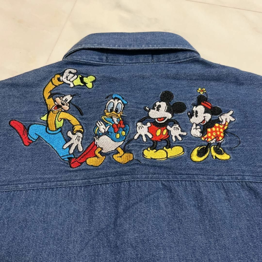 90s ディズニー ミッキーフレンズ ビッグロゴ Tシャツ ブラック