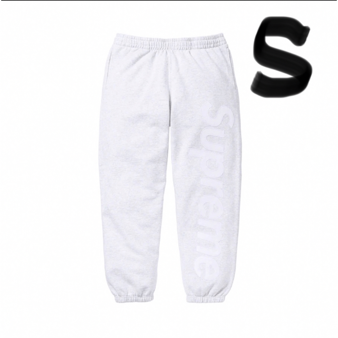 Supreme Satin Applique Sweatpant グレー パンツ-