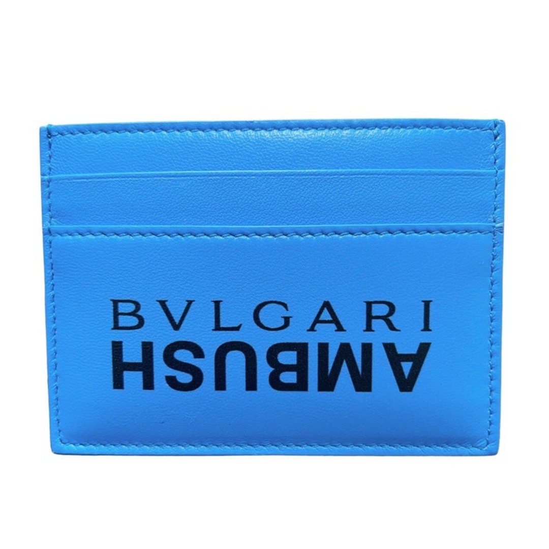 BVLGARI - ブルガリ BVLGARI カードケース AMBUSHコラボ ブルー レザー