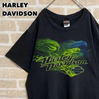 ハーレーダビッドソン(Harley Davidson)のHARLEY DAVIDSON Tシャツ 半袖 ブラック 両面プリント(Tシャツ/カットソー(半袖/袖なし))