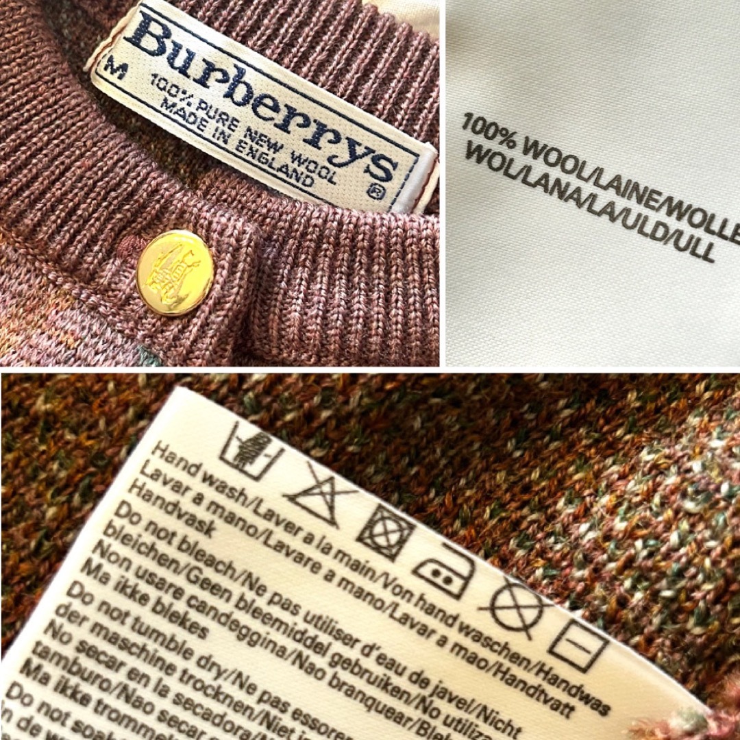 バーバリー ロンドン カーディガン ニット セーター ホースフェリー 刺繍