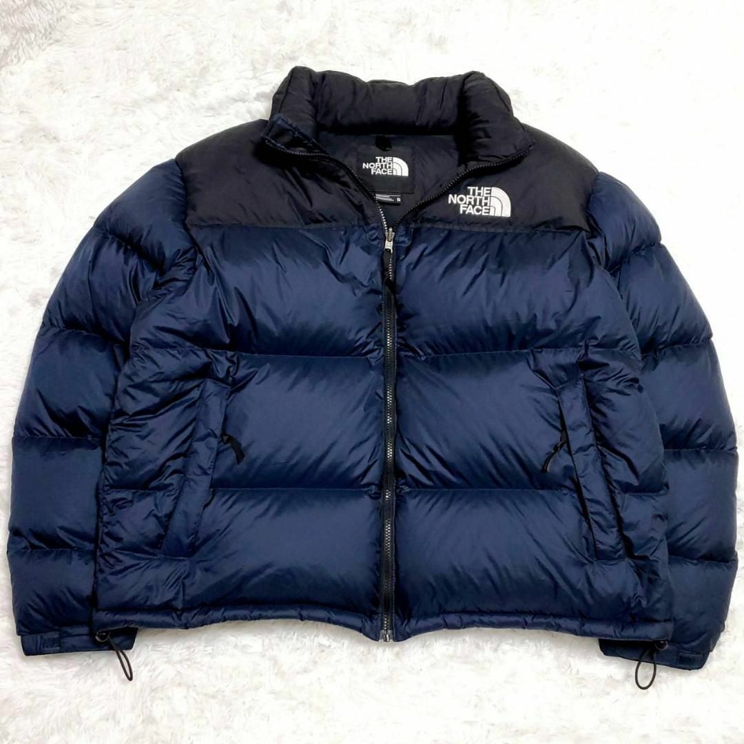 【極美品】THE NORTH FACE ノースフェイス ヌプシ ダウン 紺黒 L