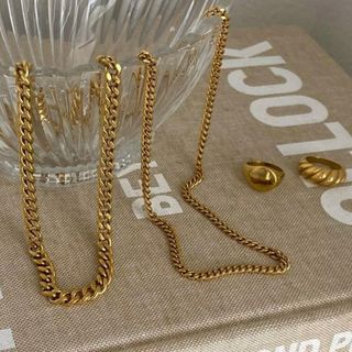 アパルトモンドゥーズィエムクラス(L'Appartement DEUXIEME CLASSE)の【Design gold chains necklace】#907 18k(ネックレス)