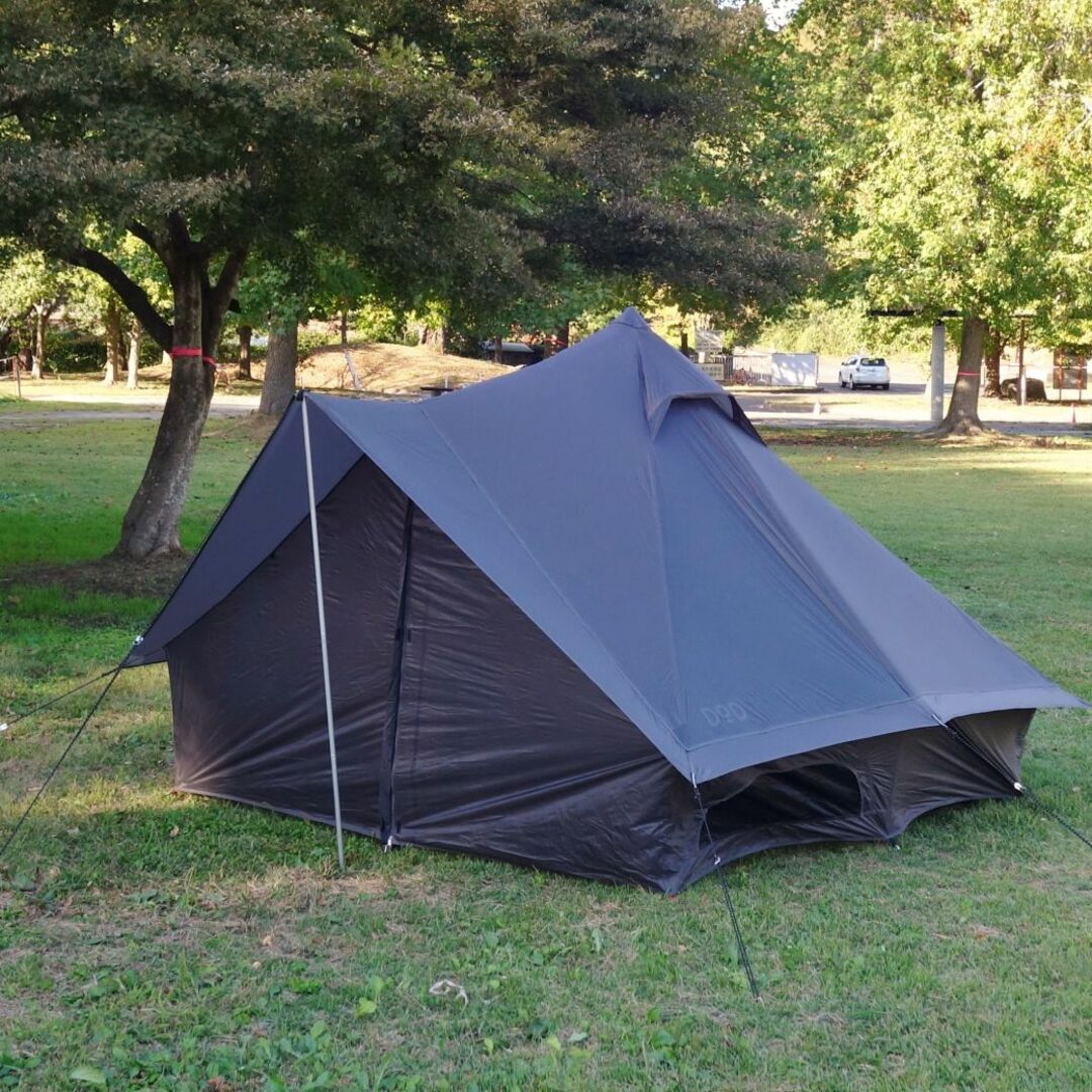 素材-極美品 ディーオーディー DOD SHONEN TENT ショウネンテント T1-602-GY ソロ ツーリング テント キャンプ アウトドア