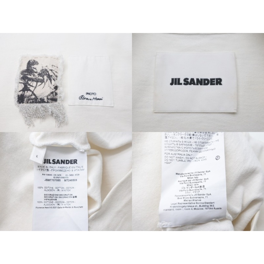 JIL SANDER 　ITALY製　WHITE　ティシャツ