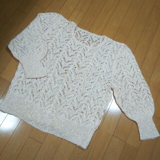 手編み レースセーター(ニット/セーター)