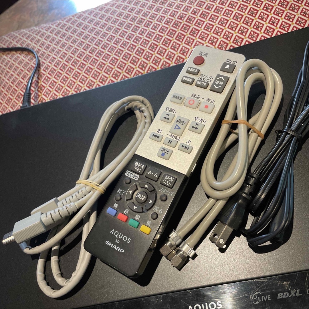 AQUOS - シャープ AQUOS BD-W500 3D 2番組W録 500GB 完動品!の通販 by