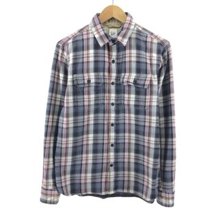 ギャップ(GAP)の古着 ギャップ GAP チェック柄 長袖 フランネルチェックシャツ メンズS /eaa384697(シャツ)