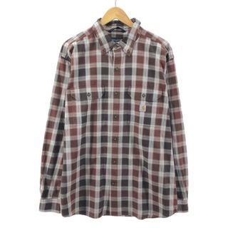 カーハート(carhartt)の古着 カーハート Carhartt Loose Fit 長袖 ボタンダウンチェックシャツ メンズXL /eaa385008(シャツ)