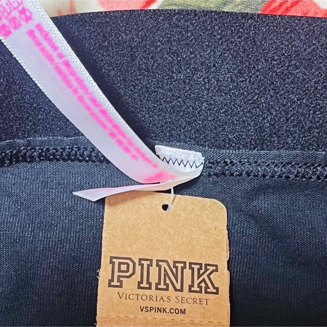 Victoria's Secret(ヴィクトリアズシークレット)の★Victoria's Secret PINK★ハートストーン★黒パンツショーツ レディースの下着/アンダーウェア(ショーツ)の商品写真