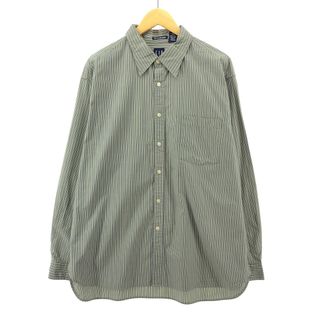 ギャップ(GAP)の古着 ギャップ GAP 長袖 コットンストライプシャツ メンズXL /eaa384292(シャツ)