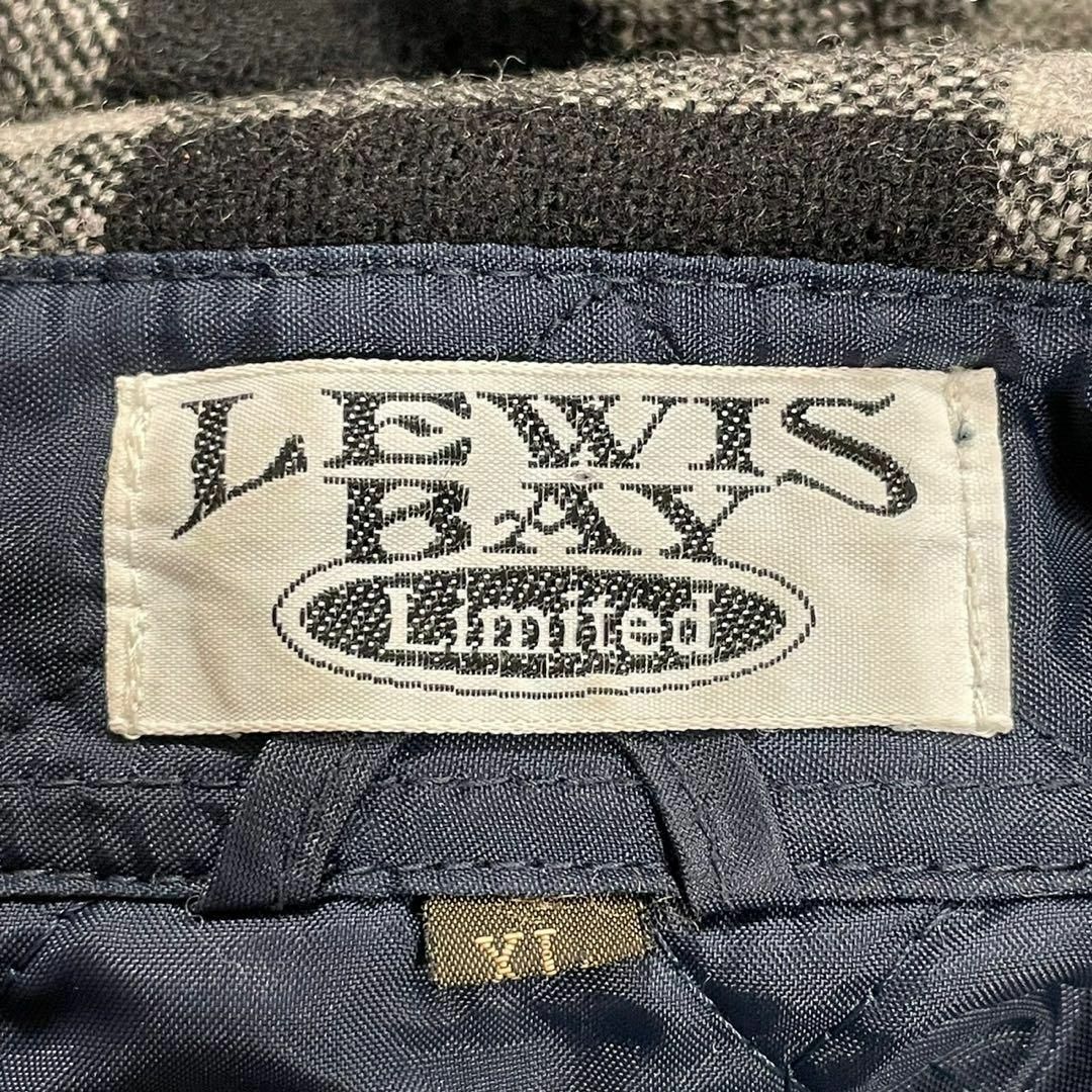 【LEWIS BAY Limited】(XL)総柄 チェック ダウン ジャケット