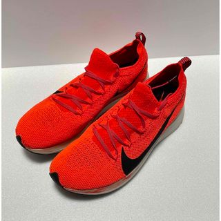 ナイキ(NIKE)の【美品】NIKE ナイキ zoomfly ズームフライニット オレンジ 28(シューズ)