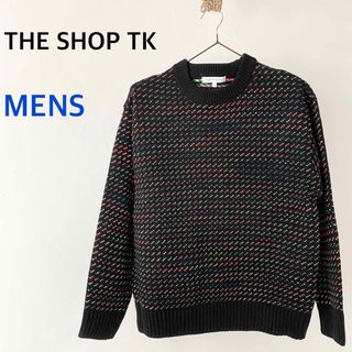 ザショップティーケー(THE SHOP TK)のTHE SHOP TK メンズ　ニット　トップス　ブラック系(ニット/セーター)