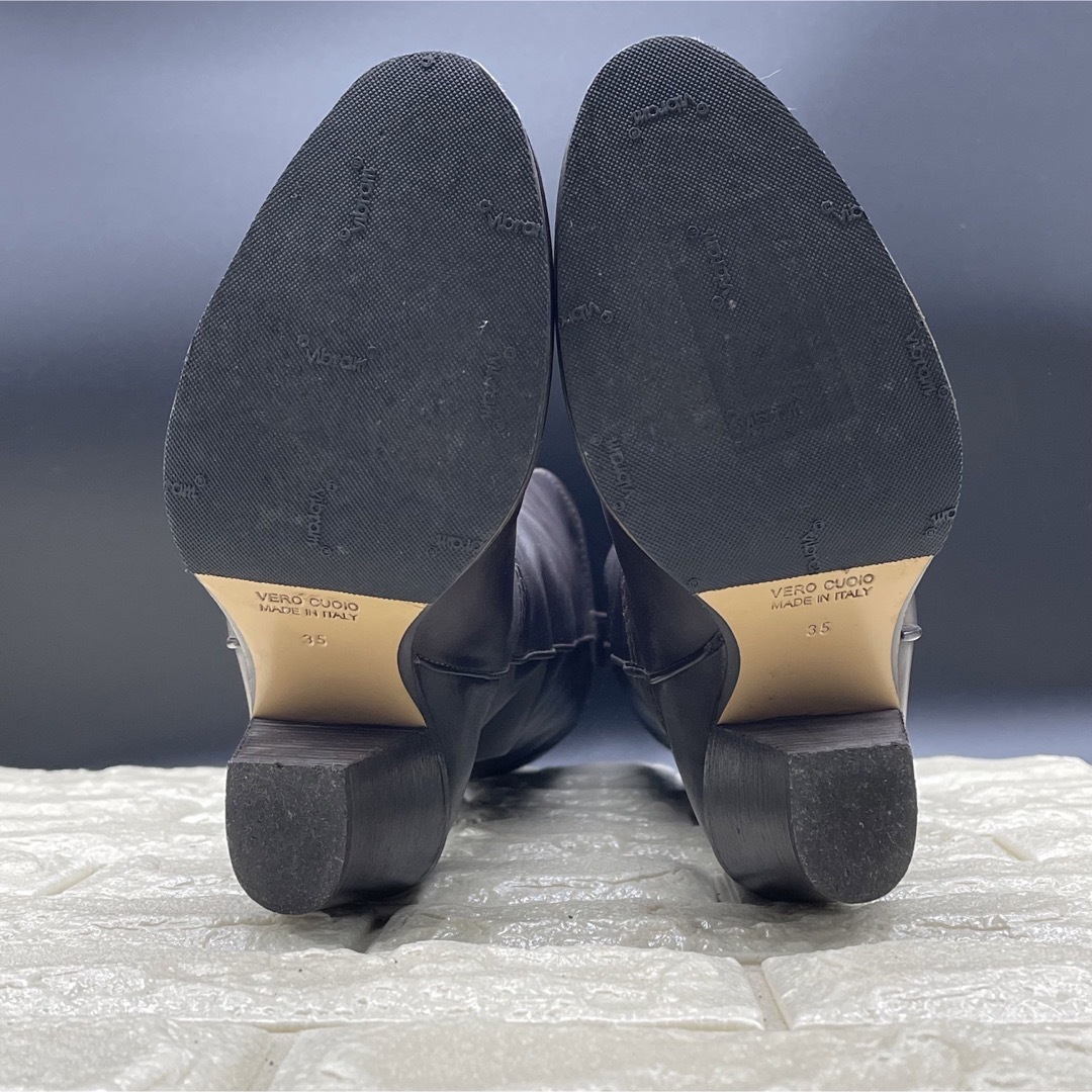 FABIO RUSCONI(ファビオルスコーニ)のファビオルスコーニ　ロングブーツ　ライダーズブーツ　レディース　22.5cm レディースの靴/シューズ(ブーツ)の商品写真