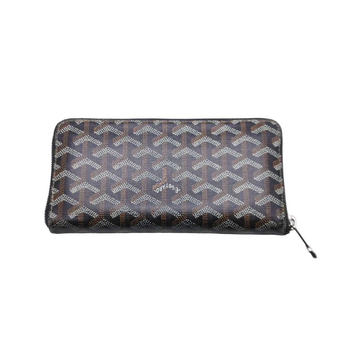 GOYARD ゴヤール 長財布 ブラックxブラウン