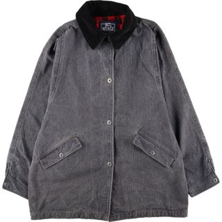 ウールリッチ(WOOLRICH)の古着 80年代 ウールリッチ WOOLRICH THE WOMAN デニムカバーオール USA製 レディースL ヴィンテージ /eaa384106(Gジャン/デニムジャケット)