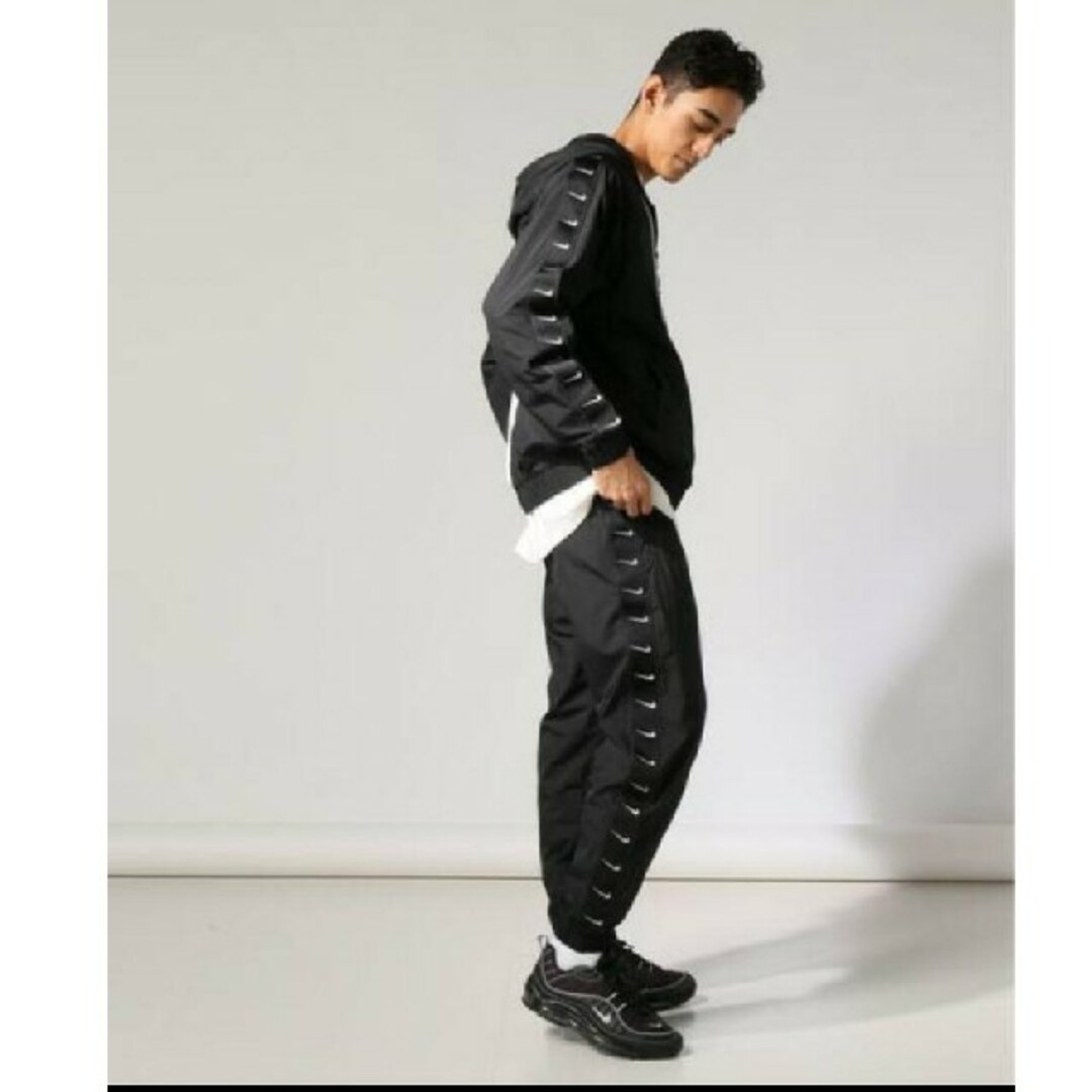 廃盤 NIKE ウーブン スウォッシュ パンツ ナイロン ブラック S