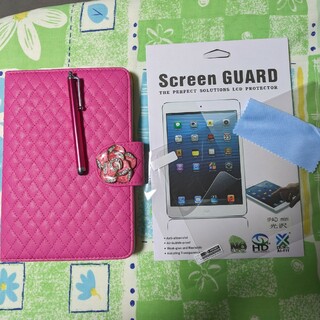 アイパッド(iPad)のiPad mini　カバー、フィルム、タッチペン　セット(iPadケース)