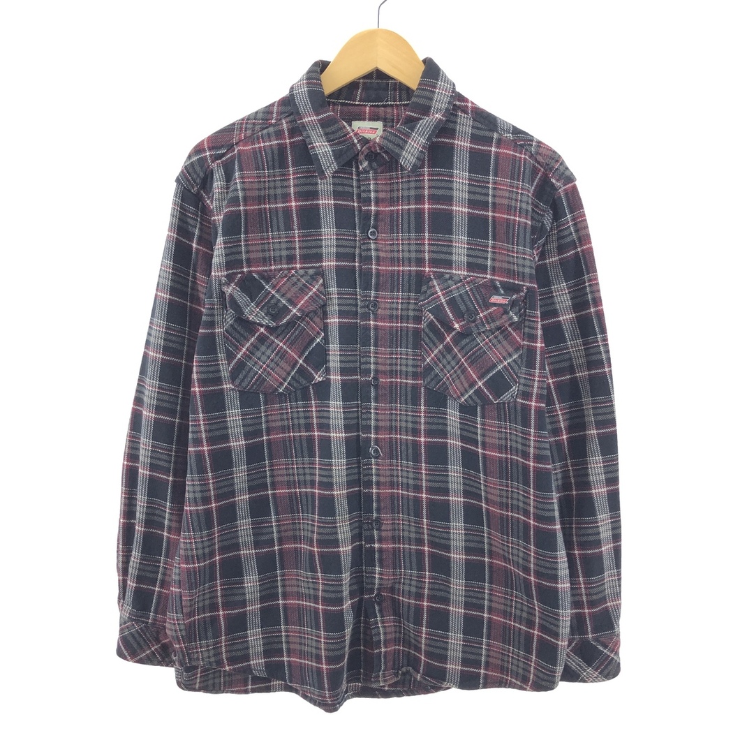 Dickies(ディッキーズ)の古着 ディッキーズ Dickies 長袖 フランネルチェックシャツ メンズL /eaa384039 メンズのトップス(シャツ)の商品写真