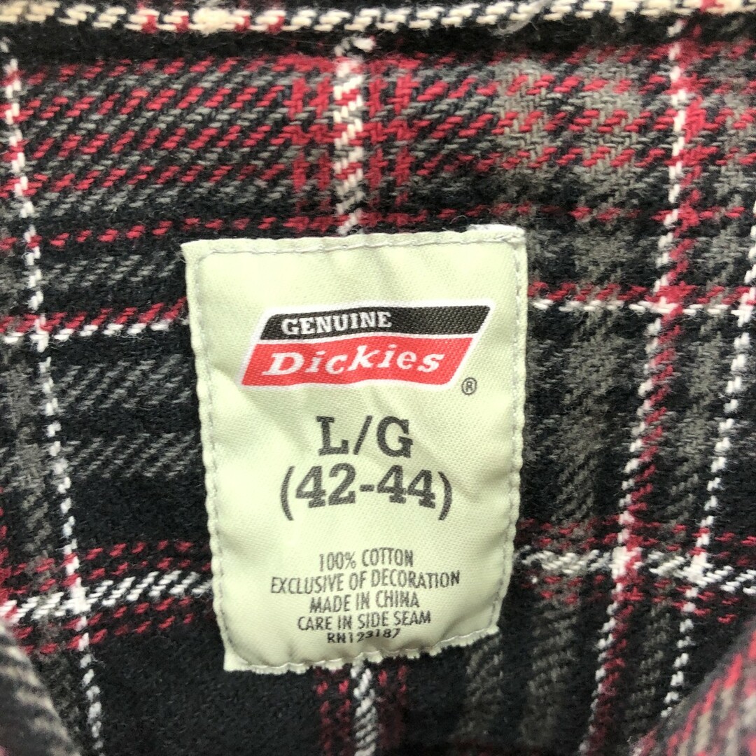 Dickies(ディッキーズ)の古着 ディッキーズ Dickies 長袖 フランネルチェックシャツ メンズL /eaa384039 メンズのトップス(シャツ)の商品写真