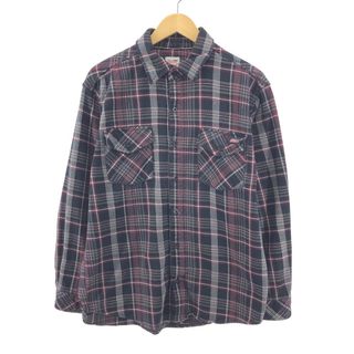 ディッキーズ(Dickies)の古着 ディッキーズ Dickies 長袖 フランネルチェックシャツ メンズL /eaa384039(シャツ)