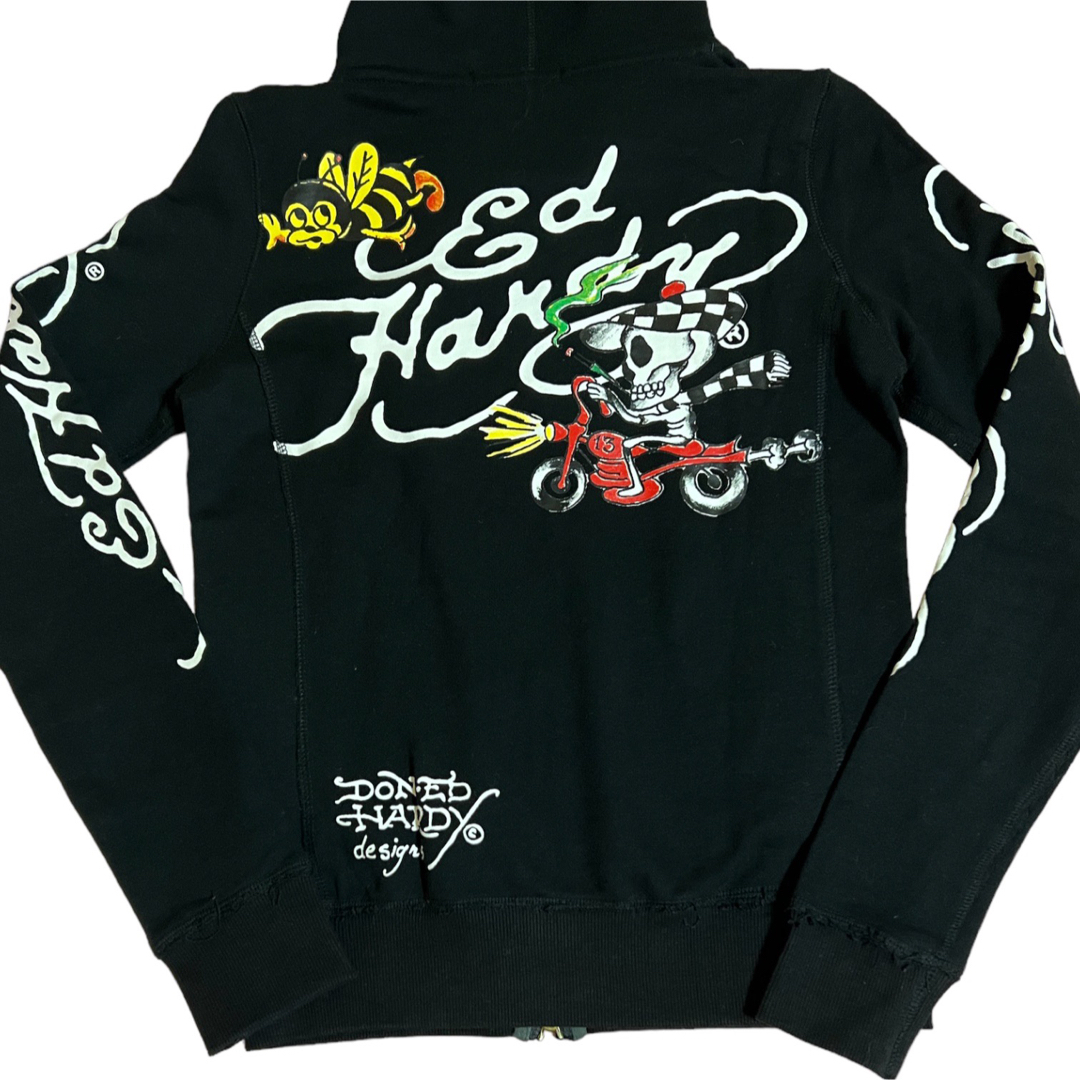 Ed Hardy(エドハーディー)のEd Hardy ユーズド加工 パーカー レディースのトップス(パーカー)の商品写真