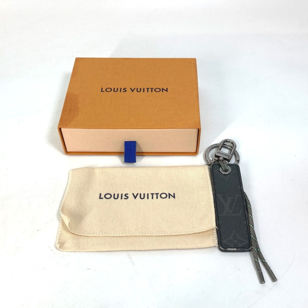 LOUIS VUITTON(ルイヴィトン)のルイヴィトン LOUIS VUITTON ポルトクレ タグ モノグラム・フルオ MP0929 モノグラムエクリプスグレーズ バッグチャーム キーホルダー コーティングキャンバス グレー系 メンズのファッション小物(キーホルダー)の商品写真