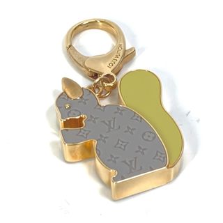 ルイヴィトン(LOUIS VUITTON)のルイヴィトン LOUIS VUITTON ビジュー サック アニマニア エクルイユ M66128 りす リス バッグチャーム キーホルダー メタル グレー(キーホルダー)