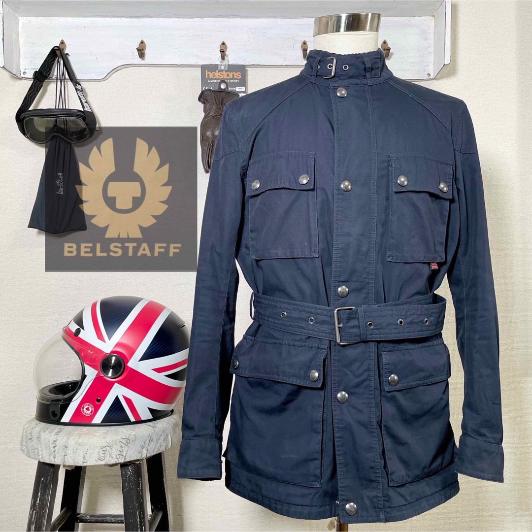 BELSTAFF(ベルスタッフ)の☆BELLSTASFF ROADMASTER  ノンワックスジャケット 紺/48 メンズのジャケット/アウター(ミリタリージャケット)の商品写真