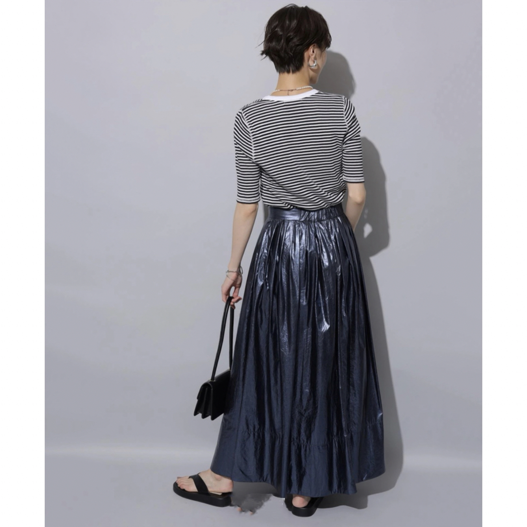 Arpege story 箔プリントスカート モカM 新品未使用-www.jaroudimedia.me